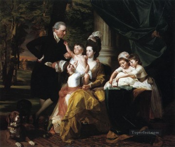 ジョン・シングルトン・コプリー Painting - ウィリアム・ペパーレル卿と植民地ニューイングランドのジョン・シングルトン・コプリー一家